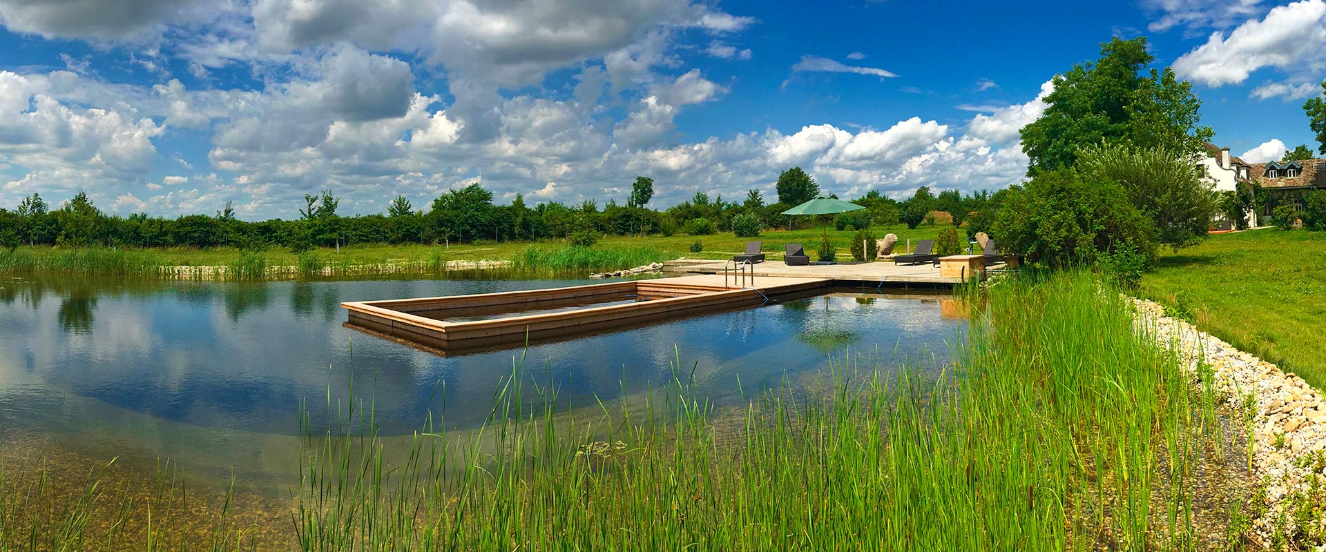 Holc Naturpool Swimmingpool aus Holz einbauen Holc Naturpool Swimmingpool aus Holz einbauen